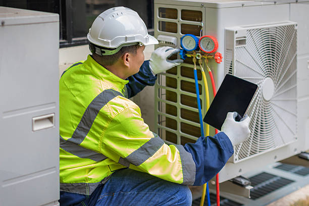 Professional Hvac technician working in Collins, NY